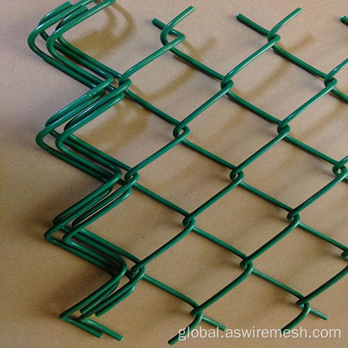 Black Coated Chain Link Fence Pvc coated chain link fence for sale Manufactory